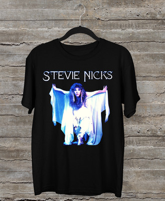 HOT NEW Stevie Nicks T-shirt Black Short Sleeve All Sizes S-5XL 3F246