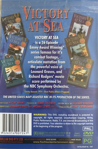 DVD NEW: Victory At Sea - Complete Documentary Series (26 episodes/4 DVD Set) - Picture 2 of 2