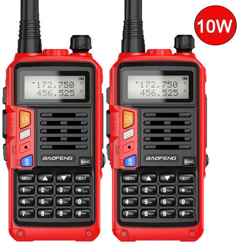 BAOFENG 136-174MHZ TRI-BAND WALKIE TALKIE TWO WAY RADIO FM HAM LONG RANGE RADIOS - Afbeelding 6 van 37