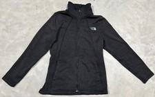 The North Face Full Zip Long Sleeve 2 Pocket Fleece Jacket Womens Sz Large Gray