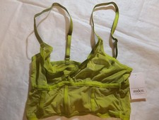 Women's Mesh Longline Bralette - Auden Green Size XS