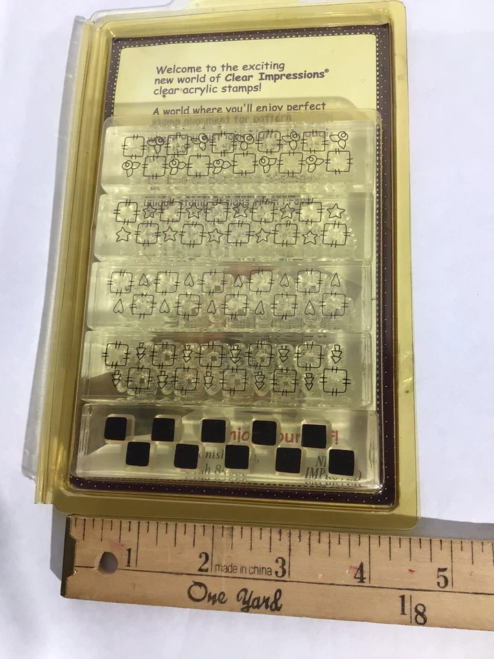 Clear Impressions Acryllic Stamps Set 35-9188 Borders - Image 2 of 3