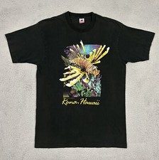 Vintage 90's Kana Hawaii Deep Sea Black T-Shirt Size XL Made In USA