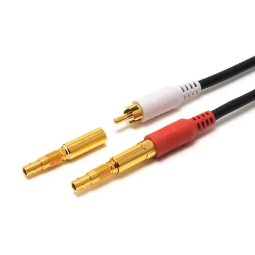 LEMO-RCA Adapter Old Mark Levinson Red & White Set of 2 LEMO-RCA Adapter Old Mark Levinson Red & White Set of 2