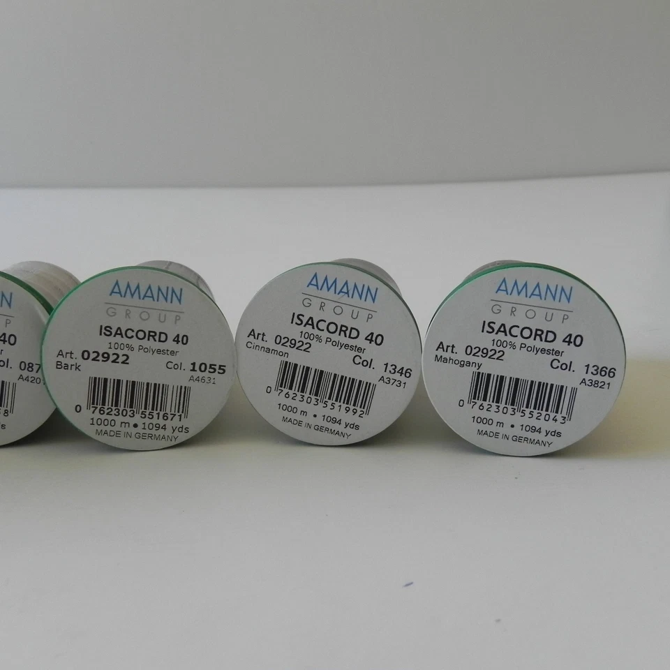 Amann Isacord 40 100% Polyester Lot of 6 Brown Shades 1000M - Image 4 of 4