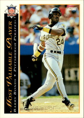 1993 Score #482 Barry Bonds Pittsburgh Pirates MVP - NM-MT | eBay