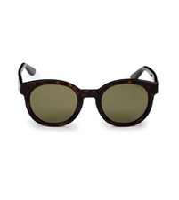 Yves Saint Laurent 51mm Round Sunglasses Color Dark Havana O/S Unisex