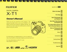Fujifilm X-T1 XT1 Digital Camera OWNER'S MANUAL