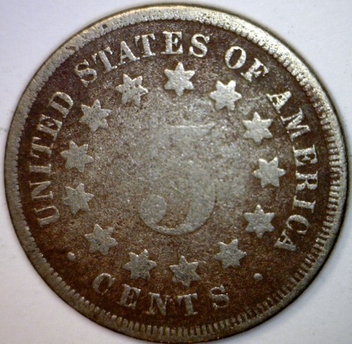 1867 ERROR CUD Shield Nickel Coin K3 - K4 NICE Size CUD Errors LOT #5 NR - Picture 4 of 8