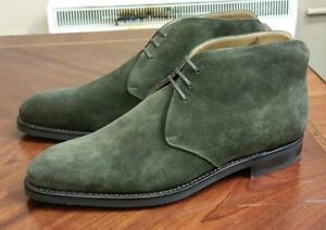 Men's green ankle suede leather Chukka 