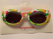 Gymboree Spring Fun Pink Green Floral Sunglasses Sz 4-8 NWT