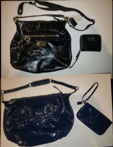 2 Coach Purses/Totes with matching wristlets COACH Lot*Patent Leather*