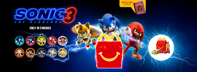 McDonald's Happy Meal Toys AU 2025 Sonic 3 The Hedgehog - Pick