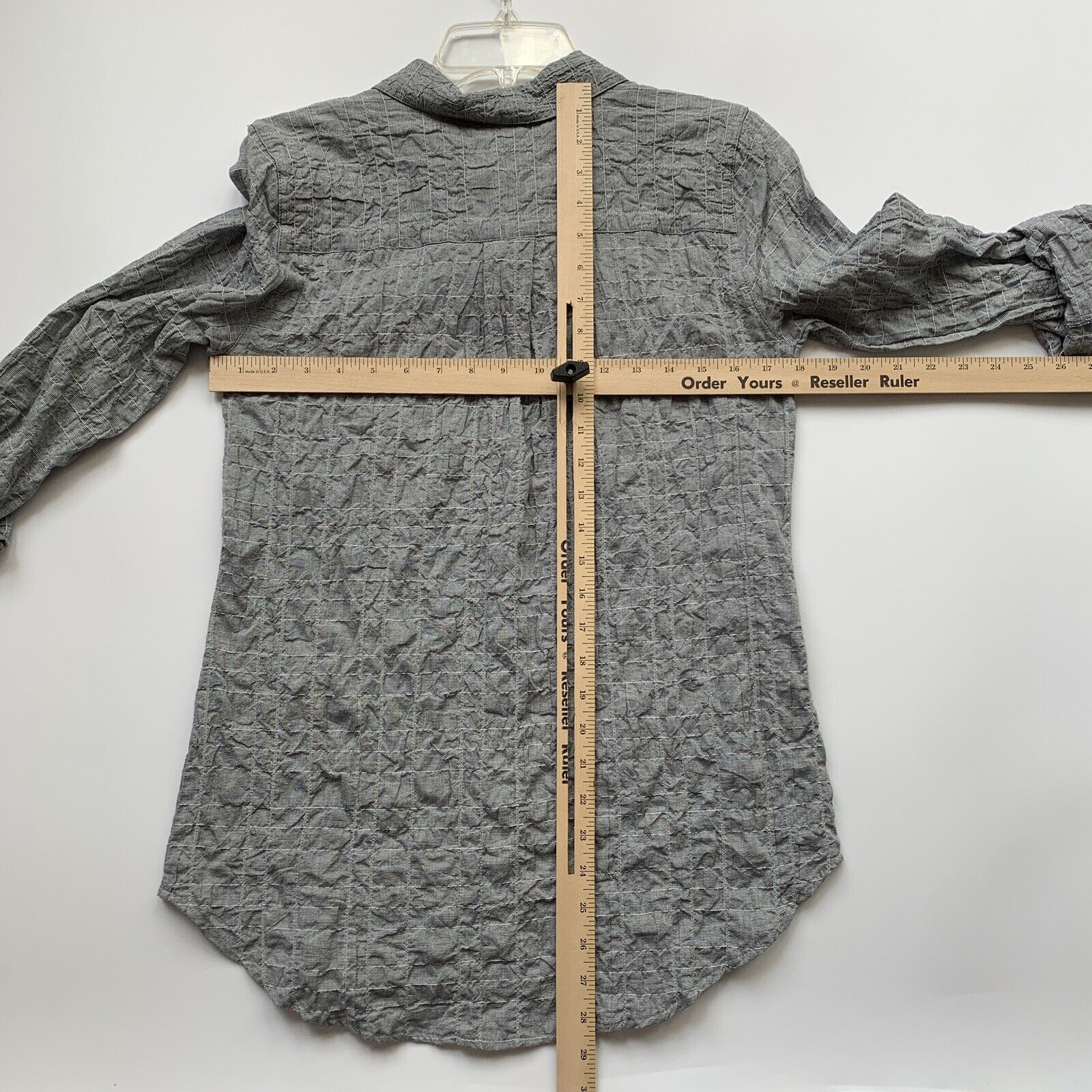 Soft Surroundings Wrinkle Effect Checkered Shirt … - image 7