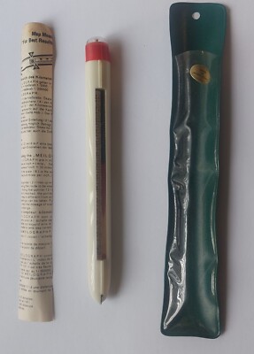 VTG Roller Route Map Measurer and Compass w Vinyl Case & Instructions Meilograph
