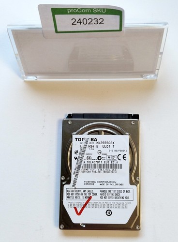 Toshiba / MK2555GSX / 250 GB / SATA / 2,5" / 2 Stk. HDD / Festplatte