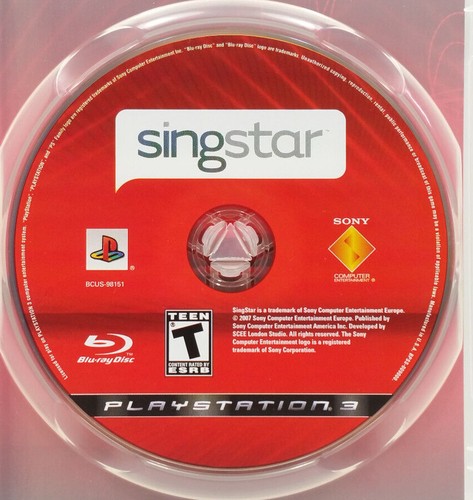 SingStar (Sony PlayStation 3, 2007) Game Disc w/Manual TESTED No Scratches - Picture 7 of 9