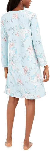 Miss Elaine Womens Brushed Waffle-knit Nightgown Size S - 第 2/3 張圖片
