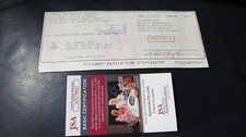 Ray Manzarek Hand Signed Check JSA Certified