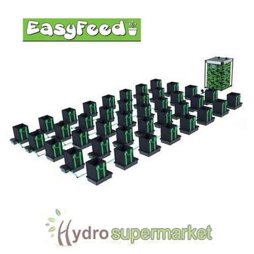 ALIEN EASYFEED COMPLETE SET UP 4 - 100 FABRIC POTS, VALVES, MODULES, TANK, PIPE - Picture 16 of 39