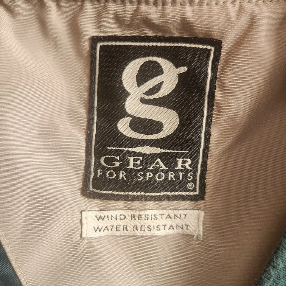 Gear For Sports Pullover Mens XL Wind Breaker Green V Neck Notre Dame Irish Logo - Image 3 of 4