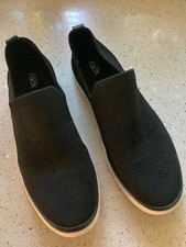 Womens Nordstrom Rack Size 11 Lightweight Black Mesh Slip On Sneakers, Flexible