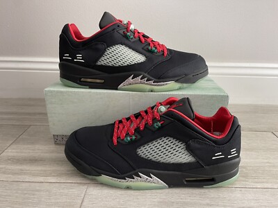 CLOT Air Jordan 5 Retro Low SP DM4640-036 Black Classic Jade Fire Red Silver 12