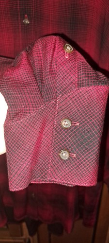 Ladies J.Jill XL Relaxed Scarlet Red W/Black Double-Cloth Plaid Tunic Cozy Warm - Picture 7 of 9