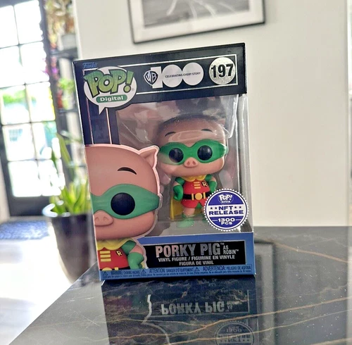 Funko Pop! Digital Series WB DC 100 Porky Pig Robin Batman Legendary Exclusive