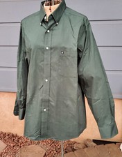 Chaps Men’s Green Button Down Dress Shirt Size L