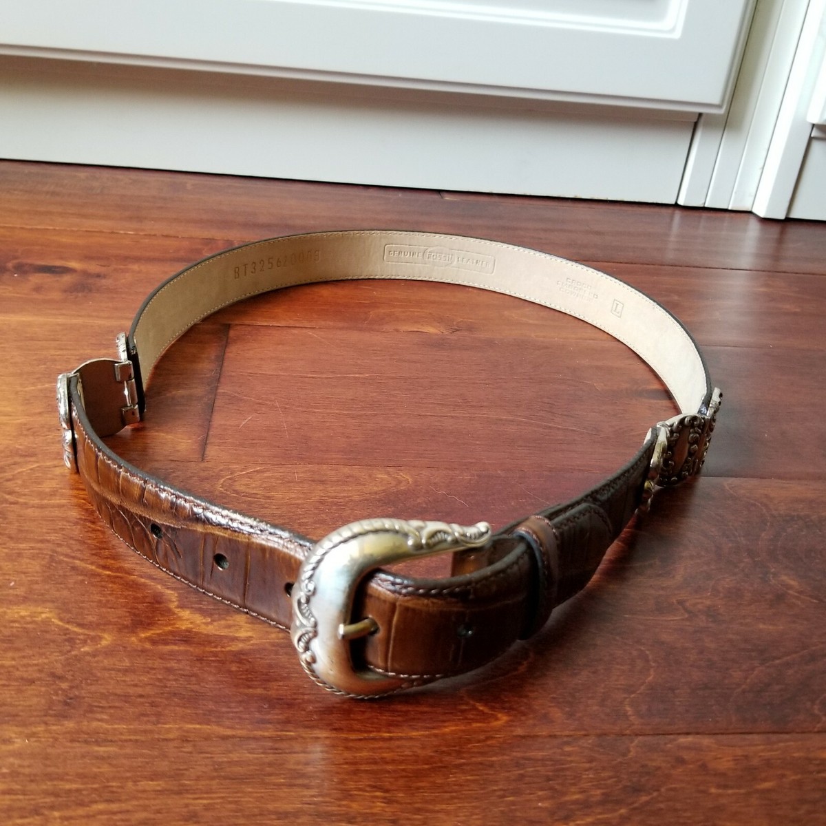 Fossil Brown Leather Belt, Large Fossil Women main image 2