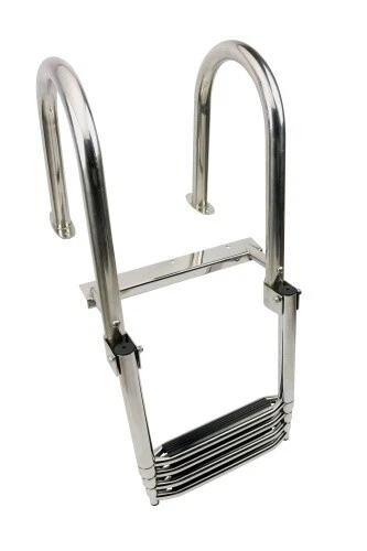 Teleskop Badeleiter, Edelstahl, 4 Stufen, mit Handlauf, Leiter Boot Yacht Schiff - Bild 4 von 4