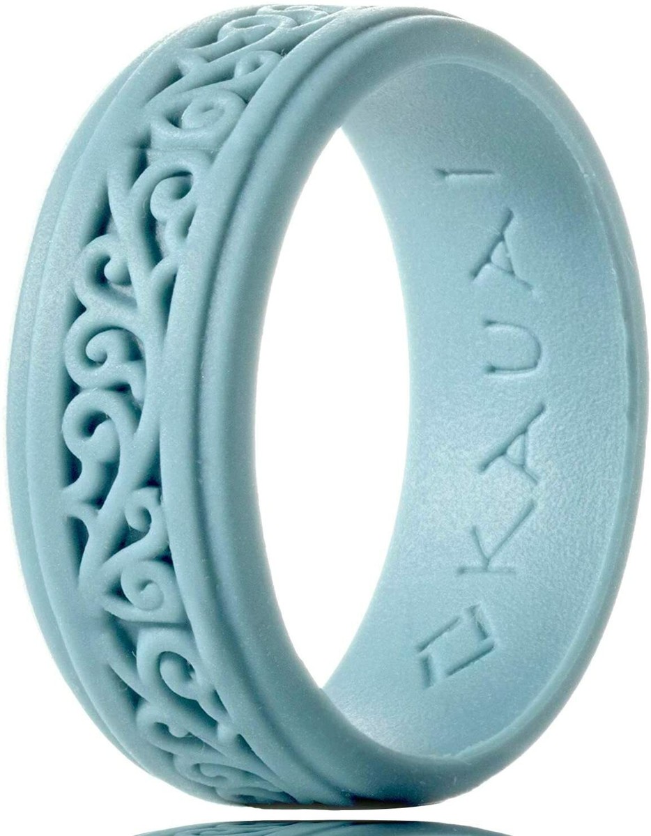 KAUAI Silicone Wedding Rings Timeless Elegance for Women Men, All Sizes  5-13