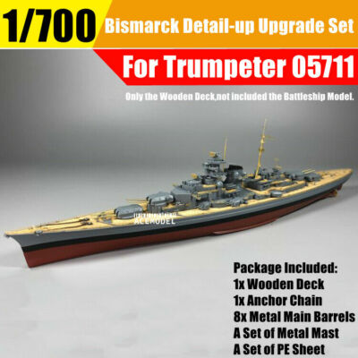1/700 German Bismarck Battleship Super Detail-up Upgrade Set for Trumpeter 05711