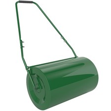 Outsunny 63 L Lawn Roller Large Heavy Duty Metal Sand or Water Filled