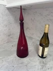 VTG Mid Century Modern Blenko Ruby Red Decanter Art Glass Original Tag #920