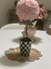 Mackenzie Childs Pink Large Drop In Topiary