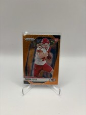 2024 Panini Prizm Carson Steele Orange Disco Prizm Rookie Kansas City Chiefs 377