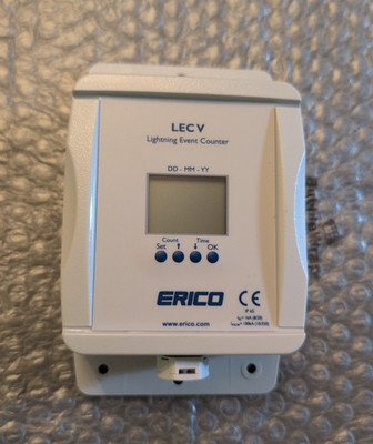 Erico LECV Digital Lightning Event Counter NEW Lightning Strike