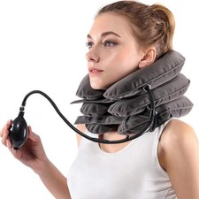 Cervical Neck Traction Device for Instant Neck Pain Relief - Inflatable  Adj...