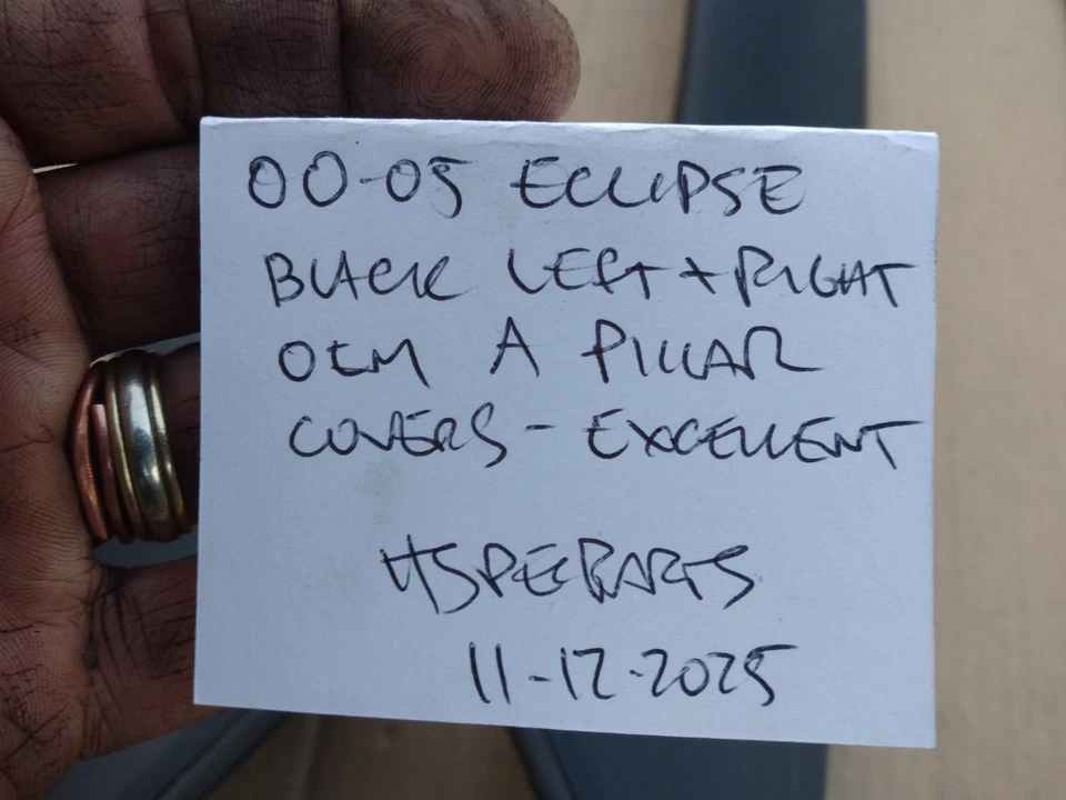 00-05 ECLIPSE COUPE A стойка молдинг отделка гарнир б/у слева + справа черный новом - Изображение 2 из 4