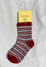 NWT Vtg Gymboree All Star baseball red blue stripe socks 18-24 months fit shoe 6