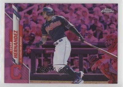 2020 Topps Chrome Update Target Pink Refractor Cesar Hernandez #U-46 0jx4
