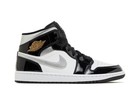 Jordan 1 Mid SE Patent Black White Metallic Silver Metallic Gold (HV0789 010)