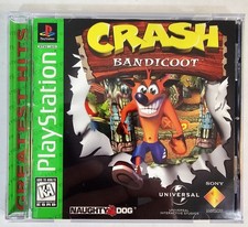 Crash Bandicoot Greatest Hits (Sony Playstation, 1996) Complete w Manual PS1 CIB