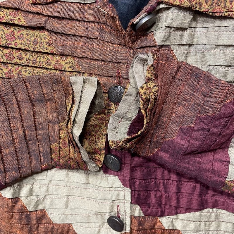 Life Style Petite Patchwork Blazer Jacket Geometr… - image 3