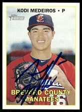 2016 Topps Heritage KODI MEDEIROS Signed Card autograph WHITE SOX HAWAII auto