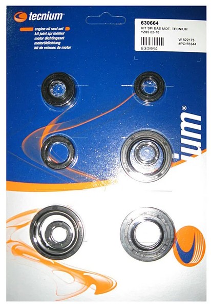 Tecnium Satz Motor-Simmerringe FüR Yamaha YZ 85 LW BIG Wheels 19/16 (CB08) 2004-image