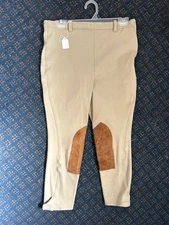TAILORED SPORTSMAN Ladies *BREECHES *Sz 30x21 1/2 Beige Made in USA VGC