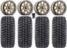 ITP Inertia Bdlk 14" Wheels Br +40mm 32" Regulator Tires Renegade Outlander